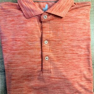 Men's Johnnie-O Heather Red Polo Shirt